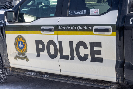 Canada, 29 January 2026 : Surete du Quebec Police Vehicle Side View