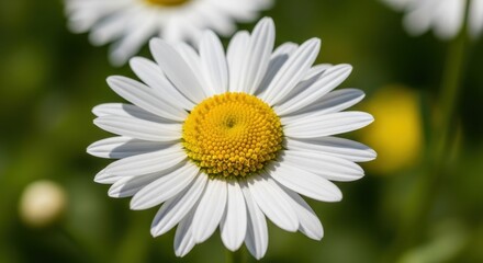 Obraz premium Close-up of a Vibrant Daisy Flower in Full Bloom.