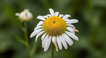 Fototapeta premium White daisy flower closeup nature