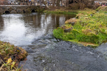 Nigoriike pond of Oshino Hakkai in Japan