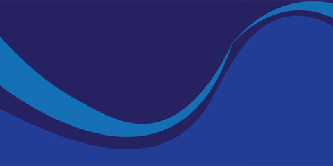 Obraz premium Blue banner, abstract blue background with wave. vector ilustration