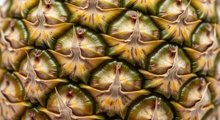 Fototapeta premium Close-up of Pineapple Skin Texture - A Tropical Delight.