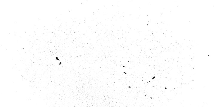 Scattered particles and debris in a dynamic splatter pattern viewed from directly above