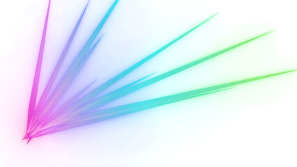 Modern neon gradient flare with clean sharp edges and vivid luminous effect isolated on transparent background