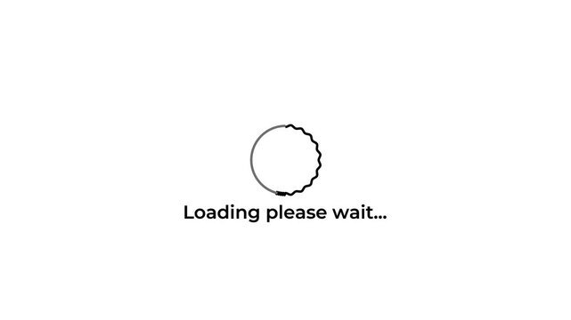 circular wave loader for website preloader 4k.