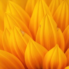 Obraz premium Close-up of Vibrant Yellow Sunflower Petals in Full Bloom.