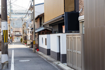 京都市下京区のローカルな町並み