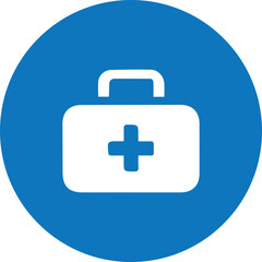 Fototapeta premium first aid box kit icon