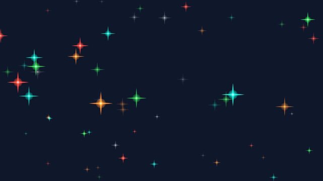 Colorful glowing plus signs network on dark background motion graphics abstract technology design animation
