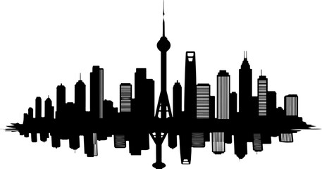 Fototapeta premium Canada city silhouette