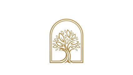 Fototapeta premium Tree Logo Design Element Illustration.