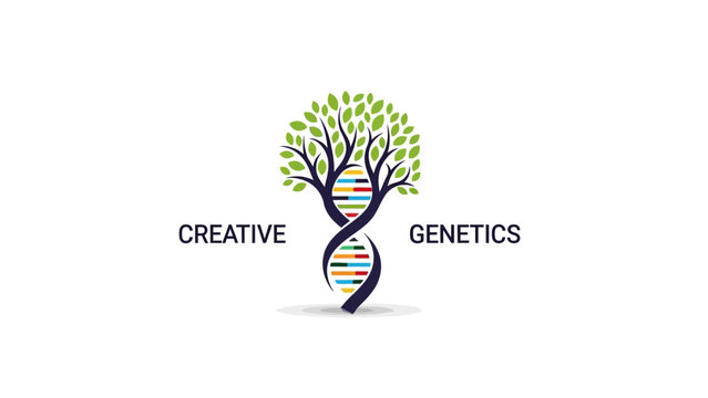 Genetic Engineering Concept Logo.