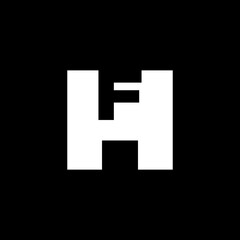 Obraz premium Sleek and Modern FH Lettermark Designs