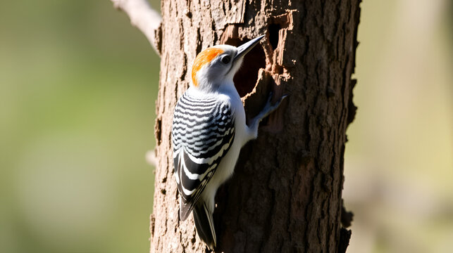 Eurasian Wryneck,  a bizarre small gray woodpecker (Jynx torquilla)