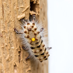 Naklejka premium Northern Eggar Caterpillar