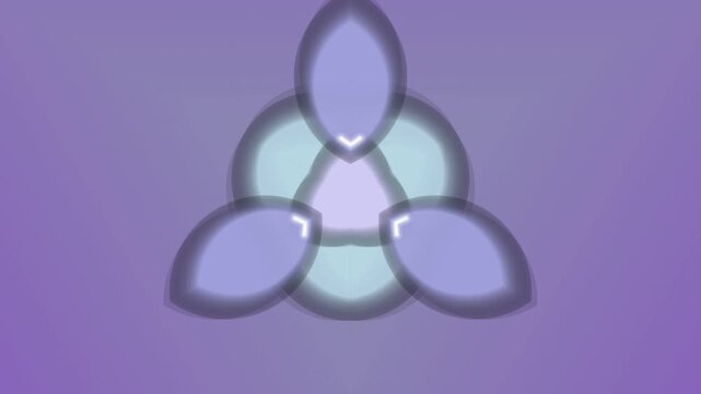 Purple Background with Triangular Logo Animation.
