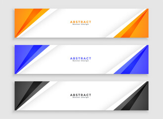 Fototapeta premium collection of wide web business banner for modern websites