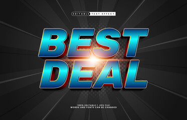 Bets Deal Editable Text Effect - Eye Catching Promotional Typography for Big Discount Design
