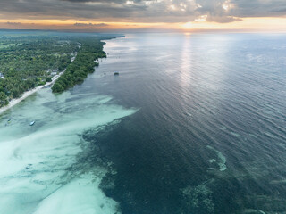 Blue Sea, Orange Sky, and a Peaceful Heart in Sumba, while enjoying the beautiful sunset