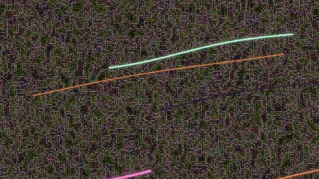 Glowing Sticks on Dark Background Animation.