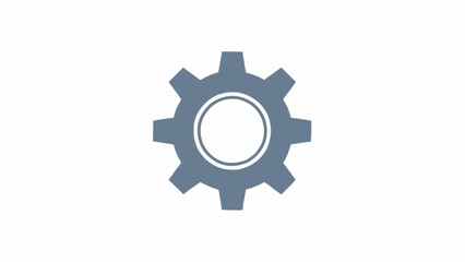 Fototapeta premium Gray Cogwheel Mechanical Part Closeup.