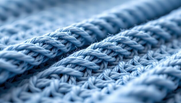 A close up of interlocking threads, showing the texture and pattern of a woven fabric, which appears to be a piece of cloth with visible stitches.