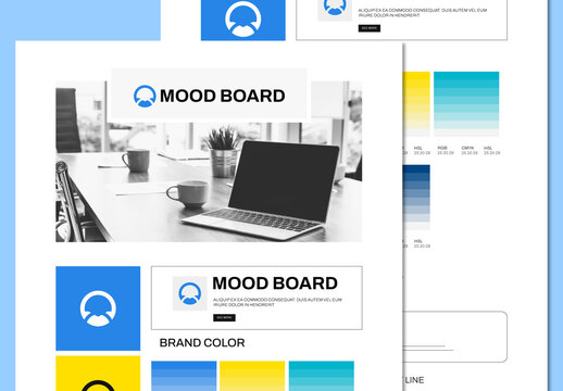 Mood Board Design Template