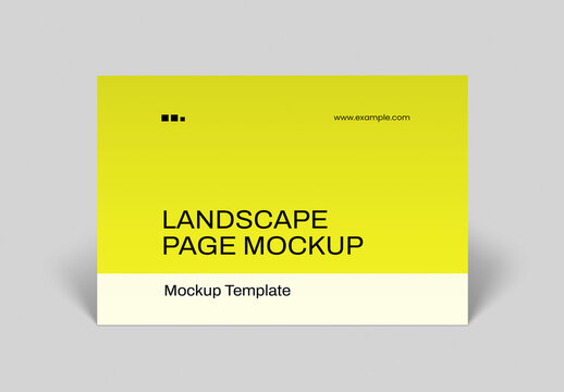Landscape Page Mockup