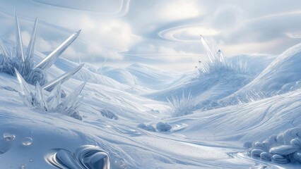 Frozen crystalline landscape (1)