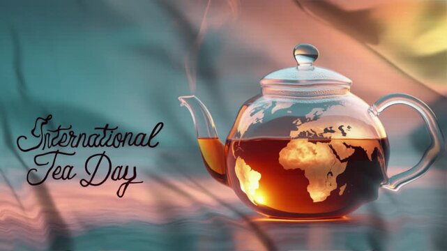 Featuring International Tea Day in a waving flag style, Great for opening videos, campaign videos, greetings