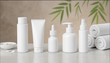 コスメボトル　モックアップ　サンプルイメージ