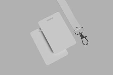 two name tag display in grey background