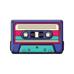 Fototapeta premium Retro Cassette Tape Music Player Icon.