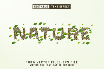 Nature Editable Text Effect
