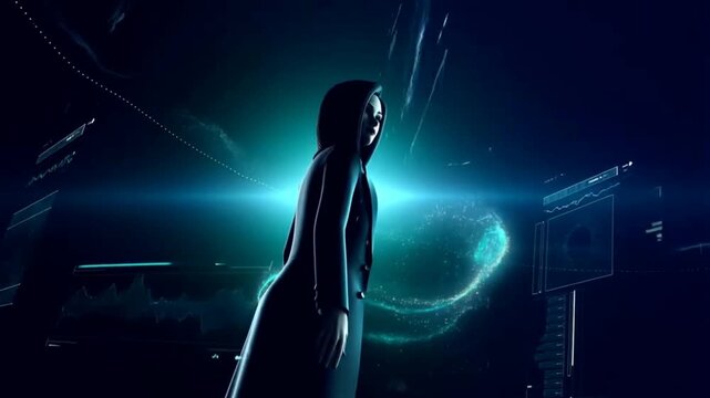 Women in STEM Futuristic Motion Graphic