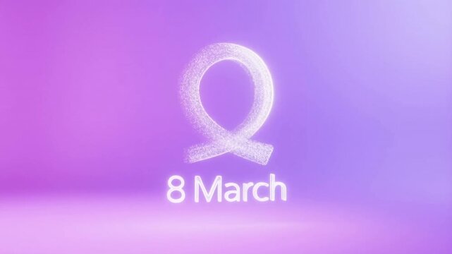 Gender Equality Symbol Motion Graphic 8 March