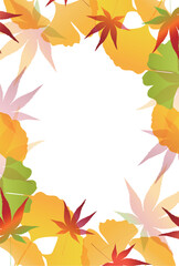 紅葉　もみじ　イチョウ　背景