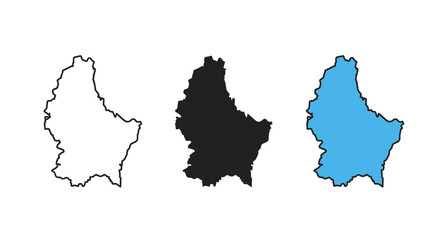 Obraz premium Black and white and color drawings of a country map minimalist art illustration vector design