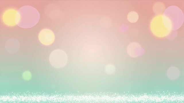 Vibrant bokeh lights dance across a sparkling glitter border