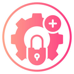 Obraz premium add gradient icon