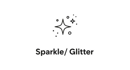 Obraz premium Sparkle Glitter Icon - Shimmering Starburst Effect, Abstract Light Particles