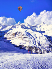 厳冬期のツェルマットリゾートの絶景