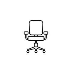 Fototapeta premium A sleek and modern office chair with a high back and armrests