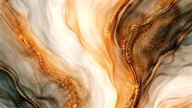 Stunning abstract art using alcohol inks, resembling marble patterns or natural fluid flows.
