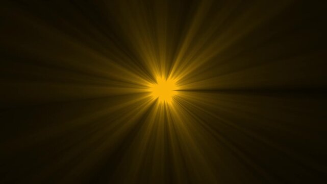Abstract light rays burst animation. Shine or sun effect on a black screen. overlay light transition, effects sunlight, glitter, shiny, bright, flare on isolated 4k video.