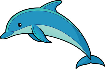 Obraz premium Realistic Colorful Porpoise Illustration. Porpoise Marine Life Portrait. Colorful Porpoise Swimming Scene. Porpoise Ocean Wildlife Illustration. Realistic Porpoise Underwater Scene. Vibrant Porpoise