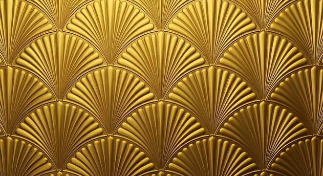 Abstract, Geometric art deco wallpaper with embossed symmetrical Refined architecture, classic repeating seamless motif