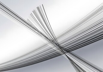 Converging linear elements with gradient background, a study in geometry