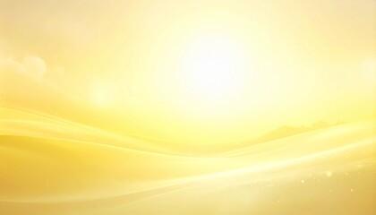 Golden Abstract Horizon with Radiant Sunlight Glow