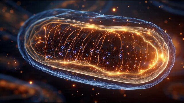 3D  Human Cellular Energy Production in Mitochondria